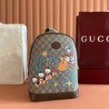 GUCCI DONALD DUCK SMALL BACKPACK 29 BROWN IN CALFSKIN